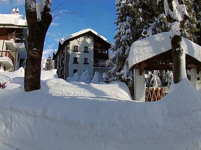 The Chalet on a bluebird day