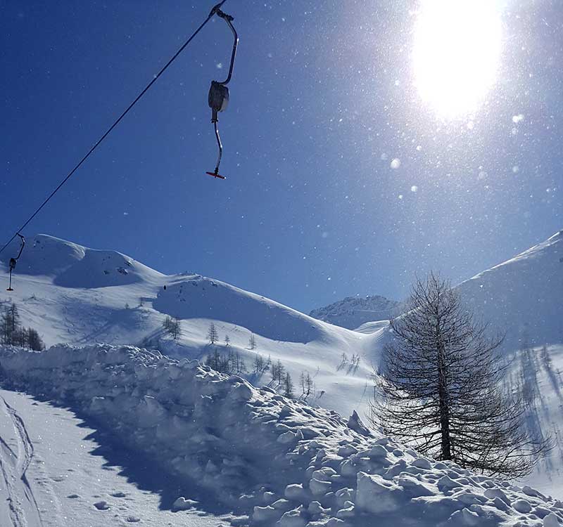 Bardonecchia Snow Holiday - The Ski Lifts and Deep Snow
